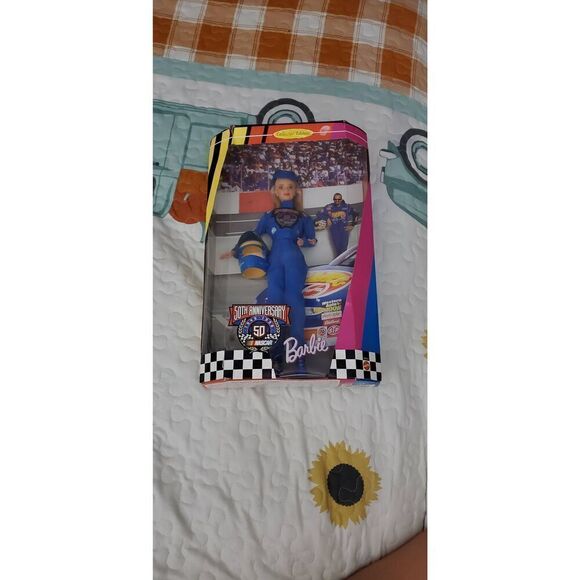 NEW VINTAGE COLLECTIBLE NASCAR 50TH ANNIVERSARY BARBIE - Picture 1 of 5